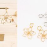 【シュゲール】ワイヤー花パーツを使ったパイプイヤリングの作り方