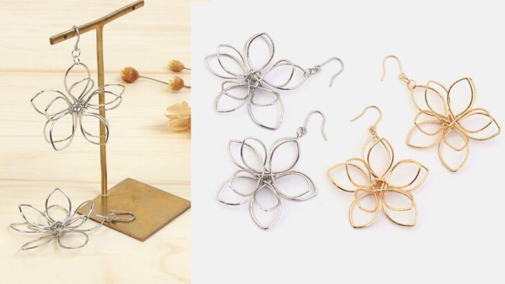 【シュゲール】ワイヤー花パーツを使ったフックピアスの作り方