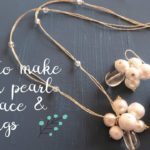 [手作りアクセサリー]コットンパールとTピン曲げで作る！簡単アクセサリーの作り方。How to make pearl jewelry