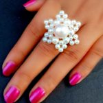 How To Make//Finger Ring//Pearl Ring Making// Useful & Easy