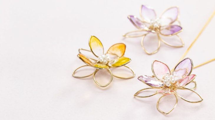 Wire Flower Necklace 華奢見えladyに大変身♡ワイヤーフラワーネックレス