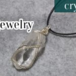 ＃107ワイヤーラップペンダントクオーツⅡ  wire jewelry pendant   wire wrapped pendant  twisted wire   rough crystal