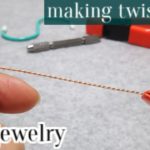 ＃112ツイストワイヤーの作り方（2本どり）・改　ワイヤーアクセサリー　wire jewelry    twist wire