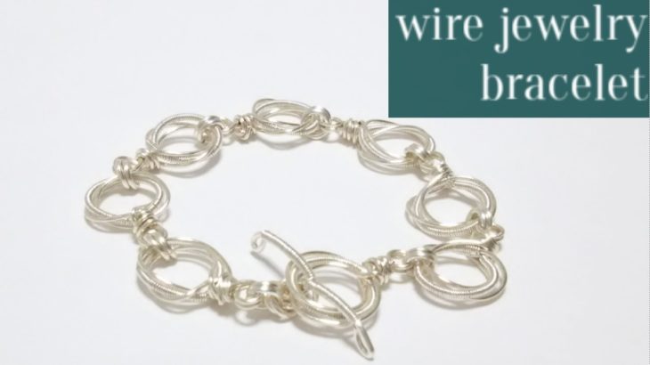 ＃67コイルワイヤー・ラウンドパーツブレスレット・wire jewelry bracelet