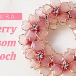 🌹【UVレジン】桜で癒しを。”さくら”のブローチ/DIY/Making a Cherry blossom Broach