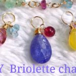【簡単✨可愛い💕】天然石チャームの作り方💕DIY  Briolette charm✨