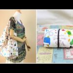 折りたためるエコバッグ作り方　（内生地なし）DIY Eco bag (no inner fabric) sewing tutorial　レジ袋型  肩からかけられる大きいサイズエコバッグ