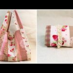 エコバッグ作り方　（内生地なし）DIY Eco bag (no inner fabric) sewing tutorial　コンビニレジ袋型