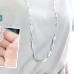 【ビーズステッチ】金属アレルギーの方におすすめ☆竹ビーズとパールのロングネックレス☆作り方　How to make a necklace using bugle beads and pearls