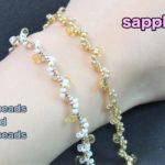 【ハンドメイド】シードビーズとドロップビーズで編むブレスレットの作り方☆-Easy Tutorial-  How to make a bracelet with seed beads.