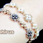 【ビーズステッチ】3mmスワロフスキーパールと特小ビーズのブレスレット✨作り方　How to make a bracelet using pearls and seed beads.