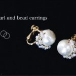 コットンパールとビーズのピアスの作り方｜初心者でも簡単DIY making a handmade cotton pearl and beads earringsハンドメイドアクセサリービーズイヤリング