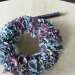 シンプルな紫陽花のリースの作り方