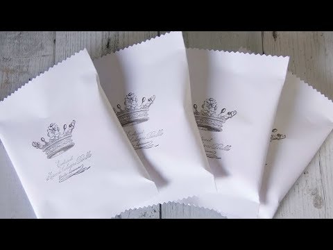 A4コピー用紙で作るお菓子のパッケージラッピングのやり方