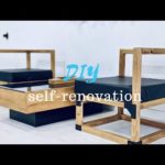 【DIY】1人掛けソファーの作り方！スポンジをオーダーして来客用の椅子を作る！