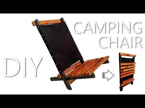 【DIY】シンプルな折りたたみ椅子 How to make a Camping chair