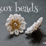 【DIY】xixkox beads 八重咲き小花のピアス ビーズステッチ beading tutorial