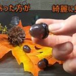 【どんぐり】秋のアクセサリー　どんぐりのレジン作り方