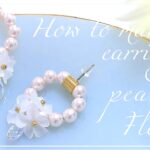 【ハンドメイドDIY】お花のパールリングの作り方｜テグスでピアス作り｜How to make pearl earrings