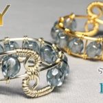 【ワイヤーリング】チェコビーズのワイヤーラッピング★らせんリングの作り方|ワイヤーラッピング|Tutorial for wire wrapped ring with Czech beads