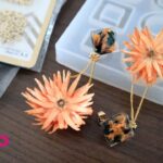 【UVレジン 100均】ダイソーの材料で作るドライフラワーのレジンピアス | UV resin earrings with dried flower | DAISO