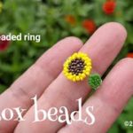 【DIY】xixkox beads 🌻ビーズステッチ 向日葵の指輪