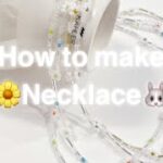 【DIY】フラワービーズネックレスの作り方🌷🌻💐【How to make beaded accessory】