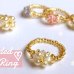 【DIY】簡単💍✨パールリングの作り方/Very Easy ♡Lovely Pearl Ring
