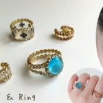 レジン💍ラインストーンチェーンで作る✂️ラグジュアリーなイヤーカフ＆指輪の作り方✨【基本編】resin/Ear cuff/Ring/rhinestone/how to【Basic edition】