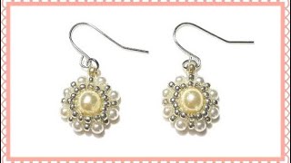 【Beaded earrings】DIY/ビーズピアス/ビーズイヤリング