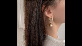 【fine】-ファイン- リングパールピアス P028