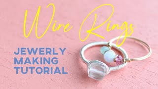 How to make wire rings! ワイヤーリングの作り方第二弾☆