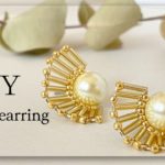 DIY / Pearl earring ✴︎ パールビーズピアスの作り方✴︎夏につけたい華やかなデザインです♪夏のアクセサリーにいかがですか？？