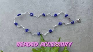 DIY/ビーズアクセサリー/ビーズネックレスの作り方/エンドパーツ/how to make beaded accessory