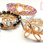 簡単★ビーズ編み込みワイヤーリングの作り方|ワイヤーの編み方|ワイヤーアクセサリー|Braided Bead Ring|Wire Ring|DIY|How To Make|Easy Tutorial