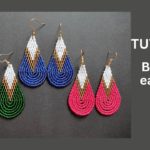Seed bead earrings tutorial for beginners, brick stitch and beaded fringe-pendants, diy earrings