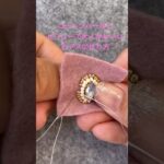 簡単！すぐできる！コットンパールとビジューで大人かわいいピアスの作り方 #ビーズ刺繍 #ハンドメイド #アクセサリー #イヤリング #ピアス #accessory #耳飾り  #手作りアクセサリー