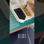 自作ワイヤーで、ざくざくネックレス作り。#ハンドメイドアクセサリー #ビーズアクセサリー #shorts #ショート動画 #制作動画 #ハンドメイド作家