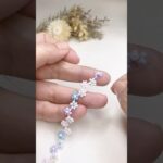 wave flower🌼Seriaビーズ❤︎   #ビーズアクセサリー #diy #簡単ハンドメイド #100均#Seria  #お花