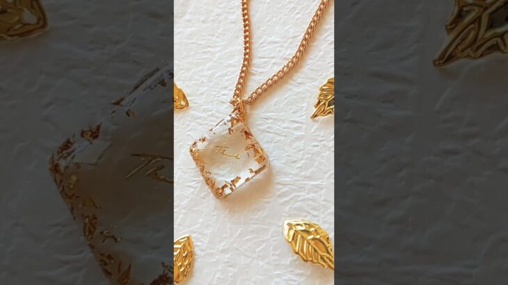【ＵＶレジン】シンプルアクセサリー　ネックレス　ペンダント　ハンドメイド作り方