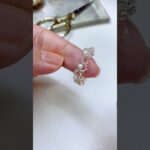 少しのビーズで❤︎カンタンかわいい交差編みリング💍　#ビーズアクセサリー #ビーズリング #handmade #初心者向け #diy #簡単ハンドメイド