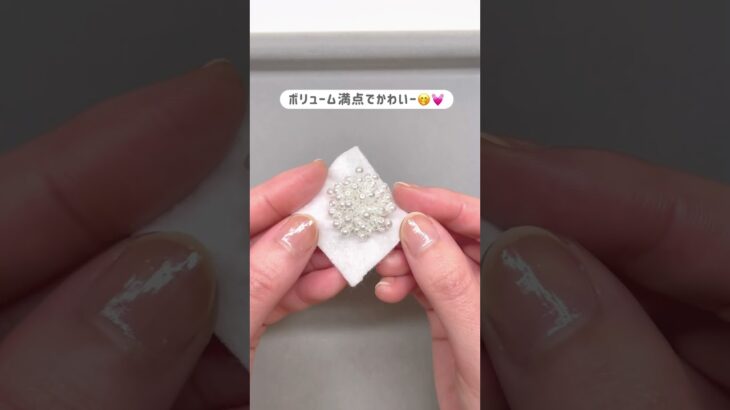 パールイヤリング✨#ビーズ刺繍 #作り方動画 #ハンドメイドアクセサリー #ビーズアクセサリー