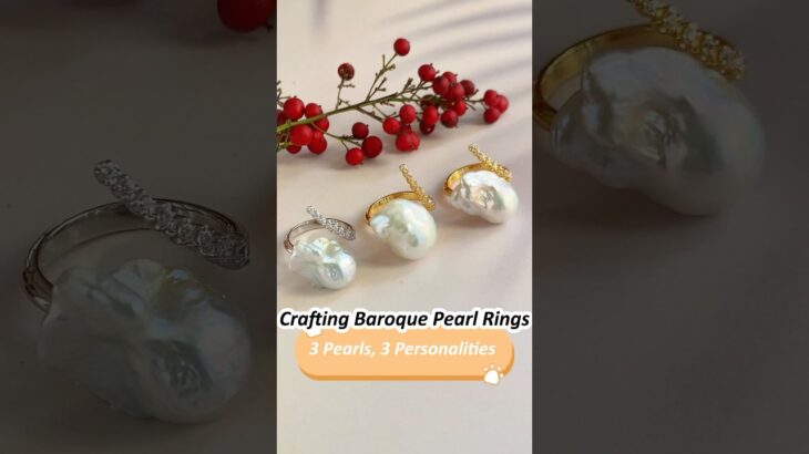 Making Your Unique Statement Rings – Baroque Pearls in Sterling Silver Rings!