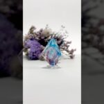 神秘の宝石型レジンアクセサリー #resin #レジン #ハンドメイド #ハンドメイド作家 #レジン制作風景 #resinart
