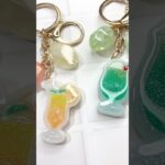 セリアモールドでドリンクキーホルダー作ろう🍈🍊#ハンドメイド #resin #レジン #resinart #レジンアクセサリー #レジン作り方 #diy #handmade