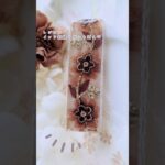 【レジン】インド刺繍リボンをレジンに封入😶✨　#レジン #ハンドメイド  #レジンアクセサリー作り方  #resin